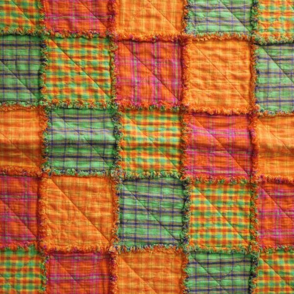 Idee Ago & Filo | Copertina Rag colorata