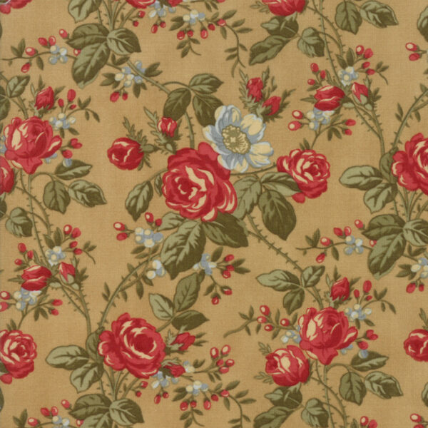 Idee Ago & Filo | Tessuto Rosewood fantasia piccole rose fondo beige
