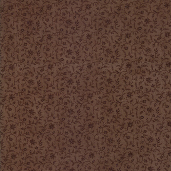 Idee Ago & Filo | Tessuto Rosewood fantasia piccola fondo marrone