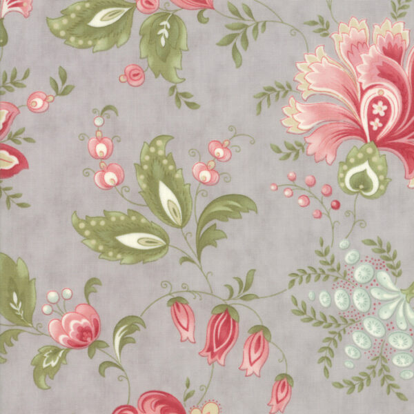 Idee Ago & Filo | Tessuto Porcelain Jacobean Floral Vine Silver