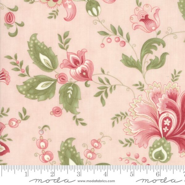 Idee Ago & Filo | Tessuto Porcelain Jacobean Floral Vine Pink