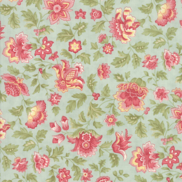 Idee Ago & Filo | Tessuto Porcelain Floral Cluster green