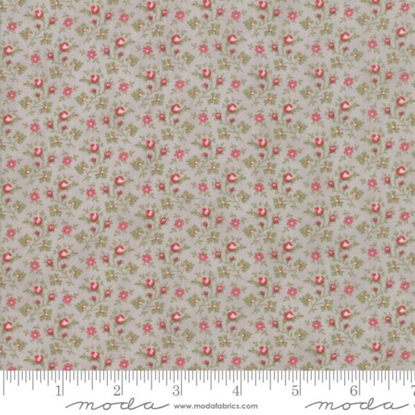 Idee Ago & Filo | Tessuto Porcelain Rosebuds Multi Grey