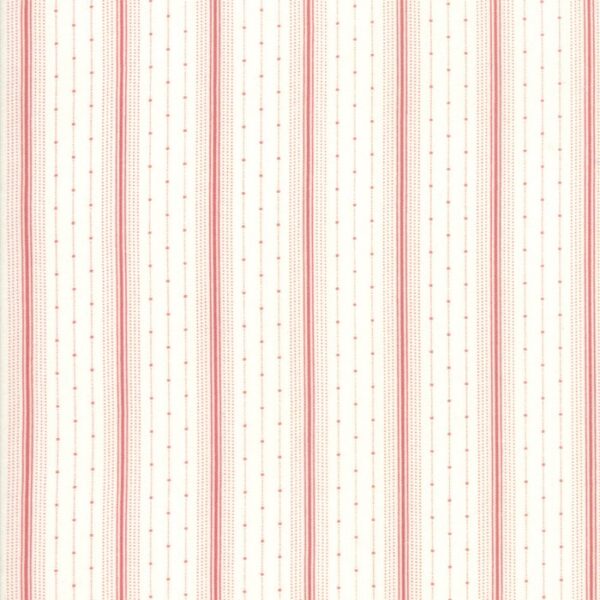 Idee Ago & Filo | Tessuto Porcelain Floral Delicate Ticking Red