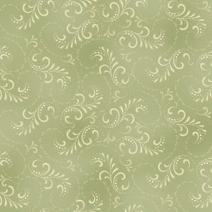Idee Ago & Filo | Tessuto Welcome Home green Swirl