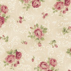 Idee Ago & Filo | Tessuto Welcome Home Floral swirls