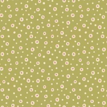 Idee Ago & Filo | Tessuto Green Snowflakes