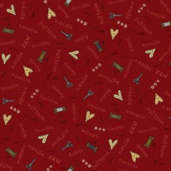 Idee Ago & Filo | Tessuto rosso Home Sewn