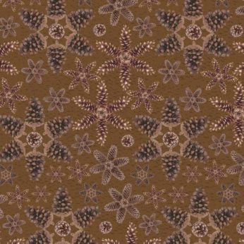Idee Ago & Filo | Tessuto flanella con pigne Rustic Charm