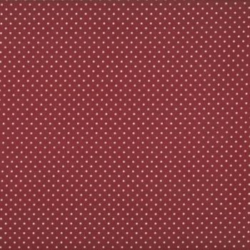 Idee Ago & Filo | Tessuto pois bordeaux American Country 18th