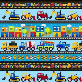 Idee Ago & Filo | My Favorite Trucks Tessuto bordi Blu