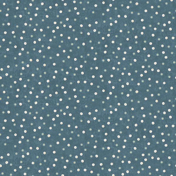 Tessuto pois blue medio