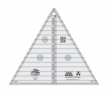 Idee Ago & Filo | Righello Grids 60 Degree Triangle 8-1/2in Quilt Ruler
