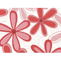 Idee Ago & Filo | Tessuto Fiori rosa "Life is Beautiful"