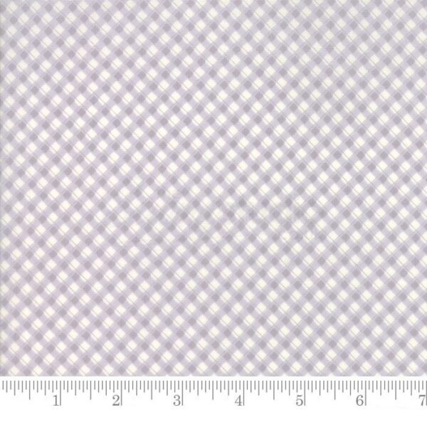 Idee Ago & Filo | Tessuto quadri sbiechi bianco/grigio