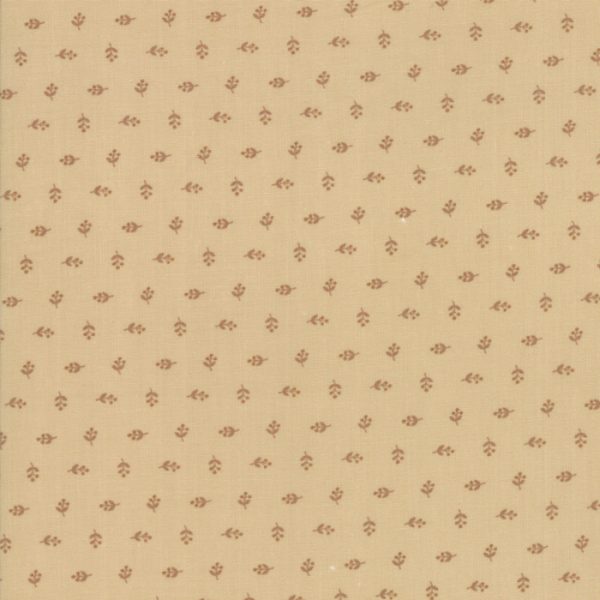 Tessuto Hickory Road  Buds Light Brown Jo Morton
