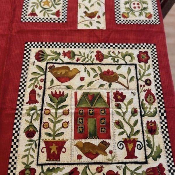 Pannello Round Robin Poppy Red