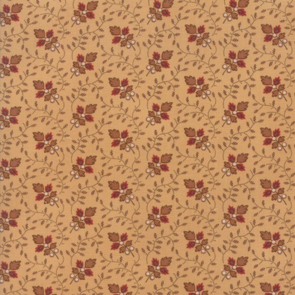 Tessuto Americano Lancaster Leaf Vine Gold