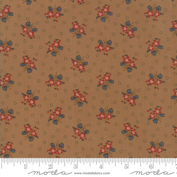 Tessuto Hickory Road Bouquets light brown