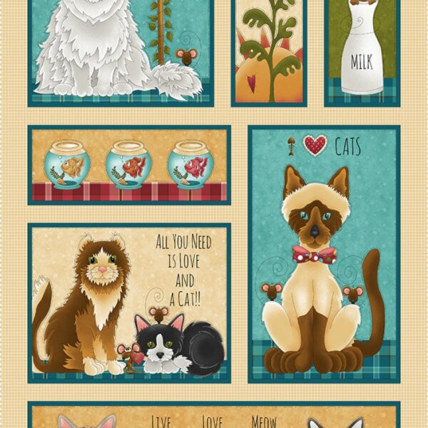 Idee Ago & Filo | Pannello Cream Cat Banner