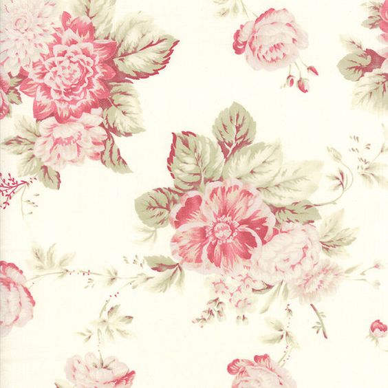 Idee Ago & Filo | Tessuto Seaside Rose fantasia grande avorio