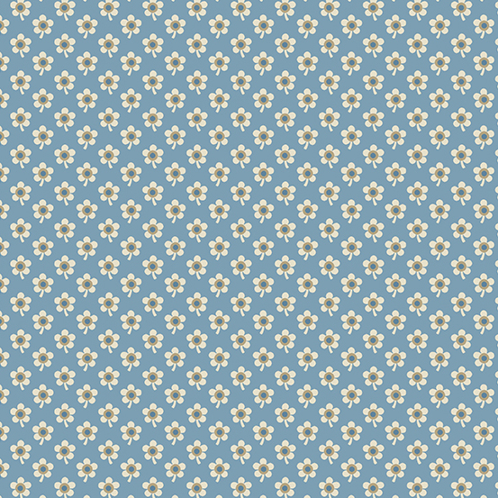 Idee Ago & Filo | Tessuto Blue Sky Daisy