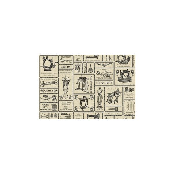 Idee Ago & Filo | Pannello Quilter's Quotes Cream