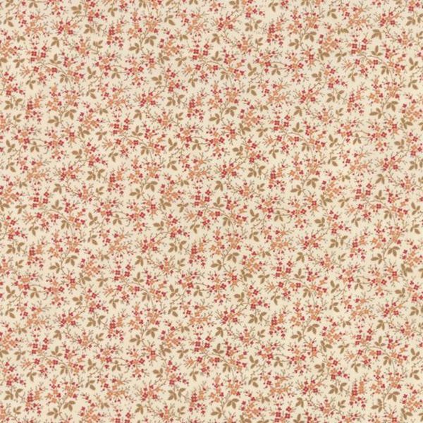Idee Ago & Filo | Tessuto Larkspur floral Vines Natural