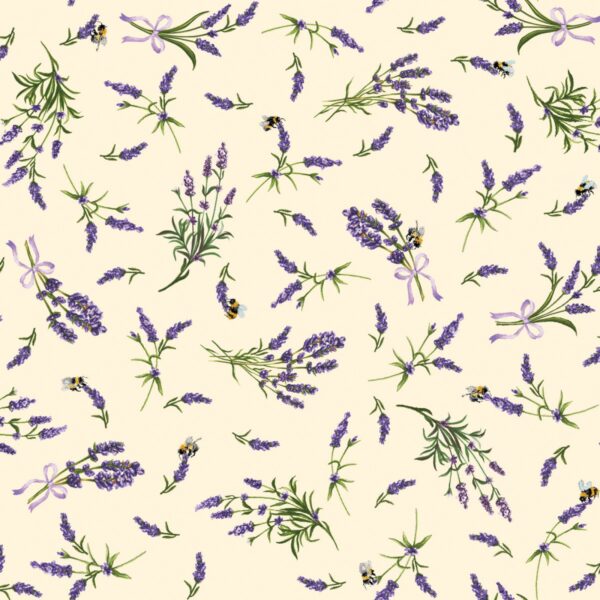Idee Ago & Filo | Tessuto cream little lavender