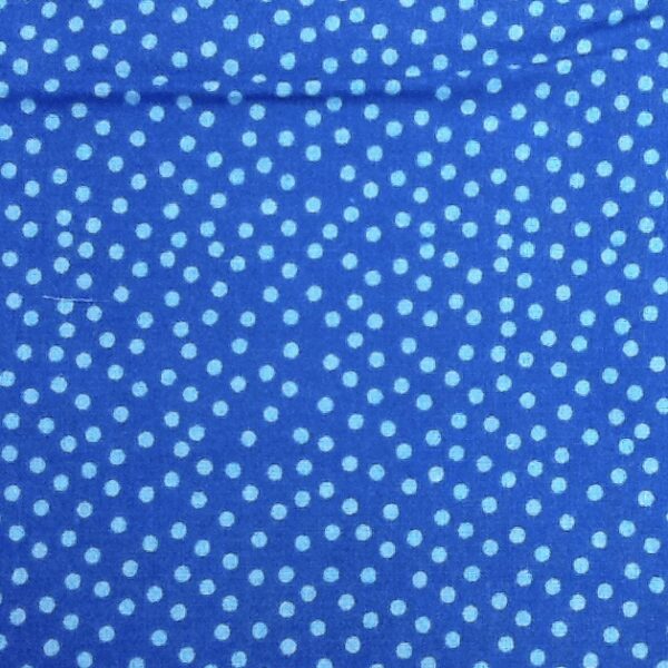 Idee Ago & Filo | Tessuto pois irregolari turchese