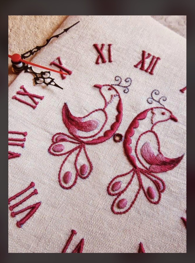 Idee Ago & Filo | Stoffa fantasia uccelli orologio