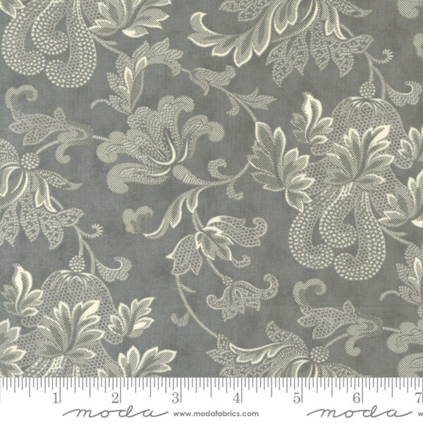 Sfondo grigio pietra con fantasia grande cream