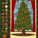 Idee Ago & Filo | Pannello Calendario Avvento Ginger Trees