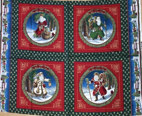 Idee Ago & Filo | Pannello cuscini Babbo Natale Vintage