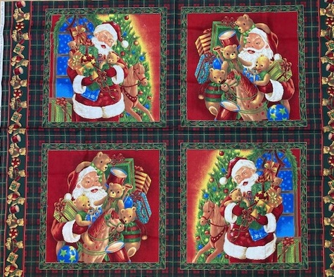 Idee Ago & Filo | Pannello cuscini Babbi Natale scozzesi
