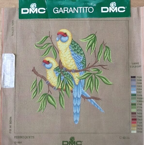 Idee Ago & Filo | Canovaccio Mezzopunto Pappagalli