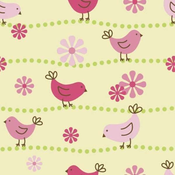 Idee Ago & Filo | Tessuto Flanella Birdie Baby Birds