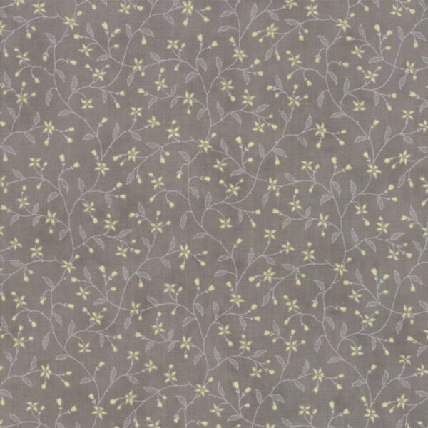 Tessuto Memoirs Budding Vines Grey 3Sister Moda Fabrics