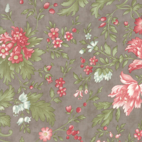 Tessuto Rue 1800 Cobblestone Genevieve Fango 3Sister Moda Fabrics