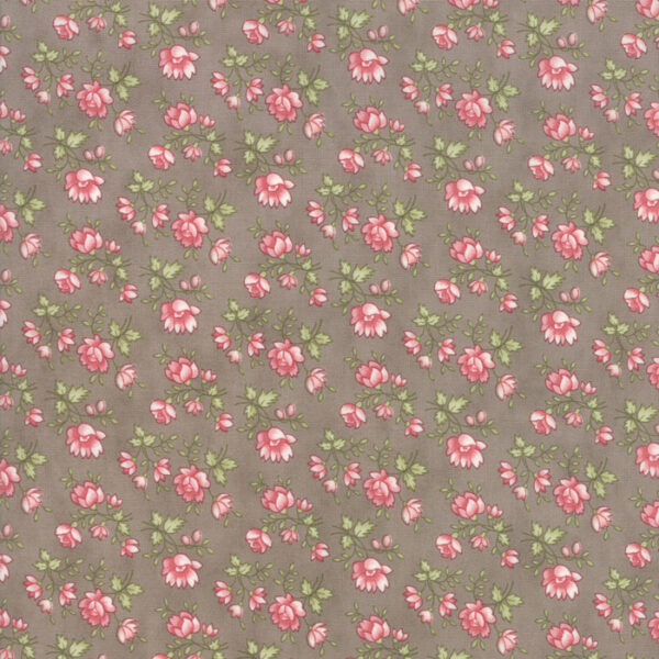 Tessuto Rue 1800 Lorainne Cobblestone Fango 3Sister Moda Fabrics