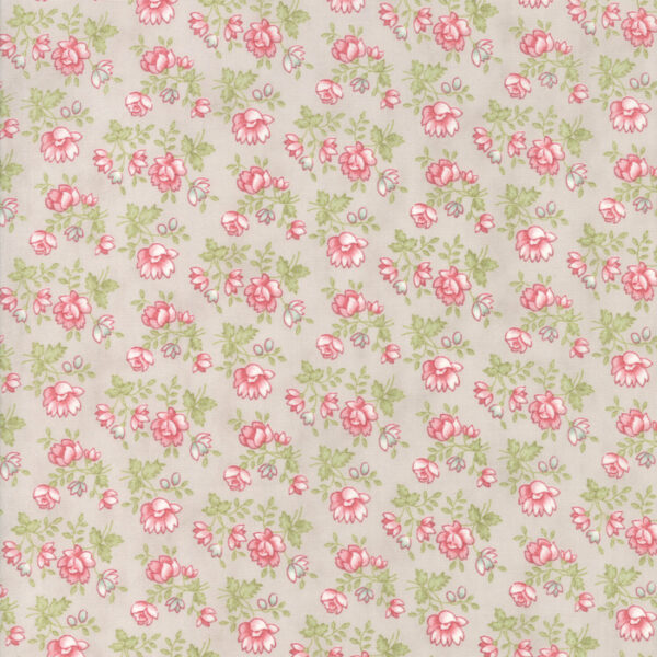 Tessuto Rue 1800 Dove Lorainne Grigio 3Sister Moda Fabrics