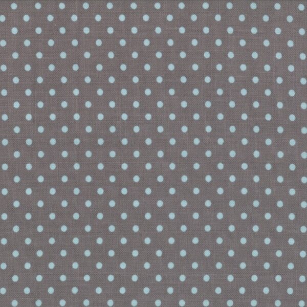 Tessuto Flats Pois Grigio/Azzurro Moda fabrics