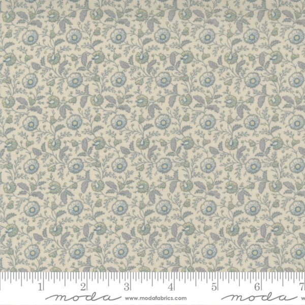 Tessuto Regency Somerset White Grey Floral
