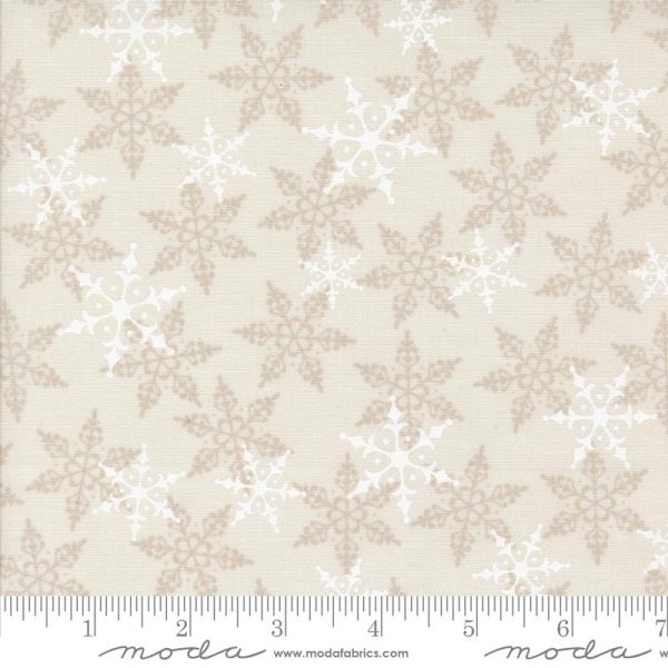Tessuto fiocchi di neve naturLi