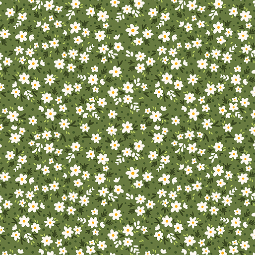 Tessuto PAPERWHITE Evergreen Benartex