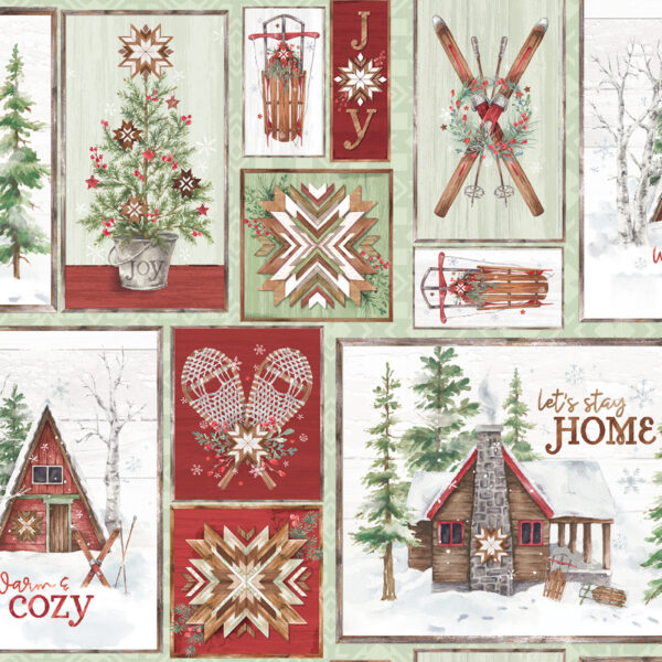 Tessuto Multi Snowflake Lodge Patch