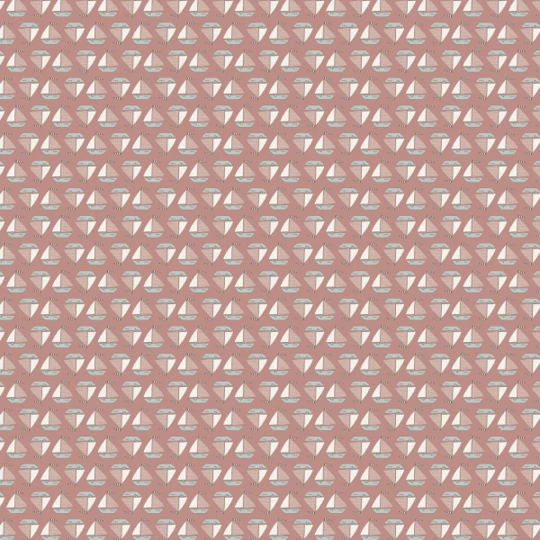 Tessuto Sunkissed Sojourn Terracotta Piccole Barche