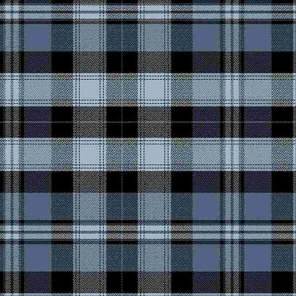 Tessuto Flanella Primo Plaids Dark Blue