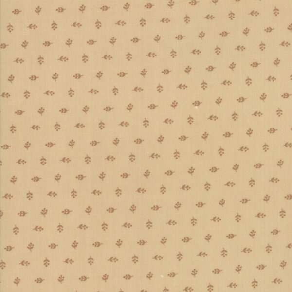 Tessuto Hickory Road Buds Light Tan Jo Morton Moda Fabrics