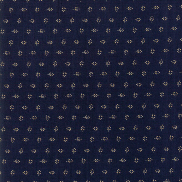 Tessuto Hickory Road Buds Indigo Jo Morton Moda Fabrics